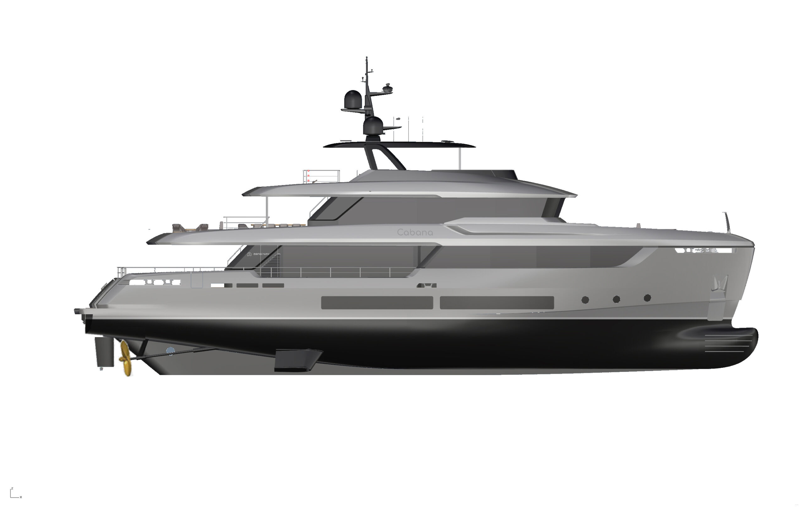 Atlante Classic 35 hull # 2 explorer yacht for sale and construction at Mengi Yay